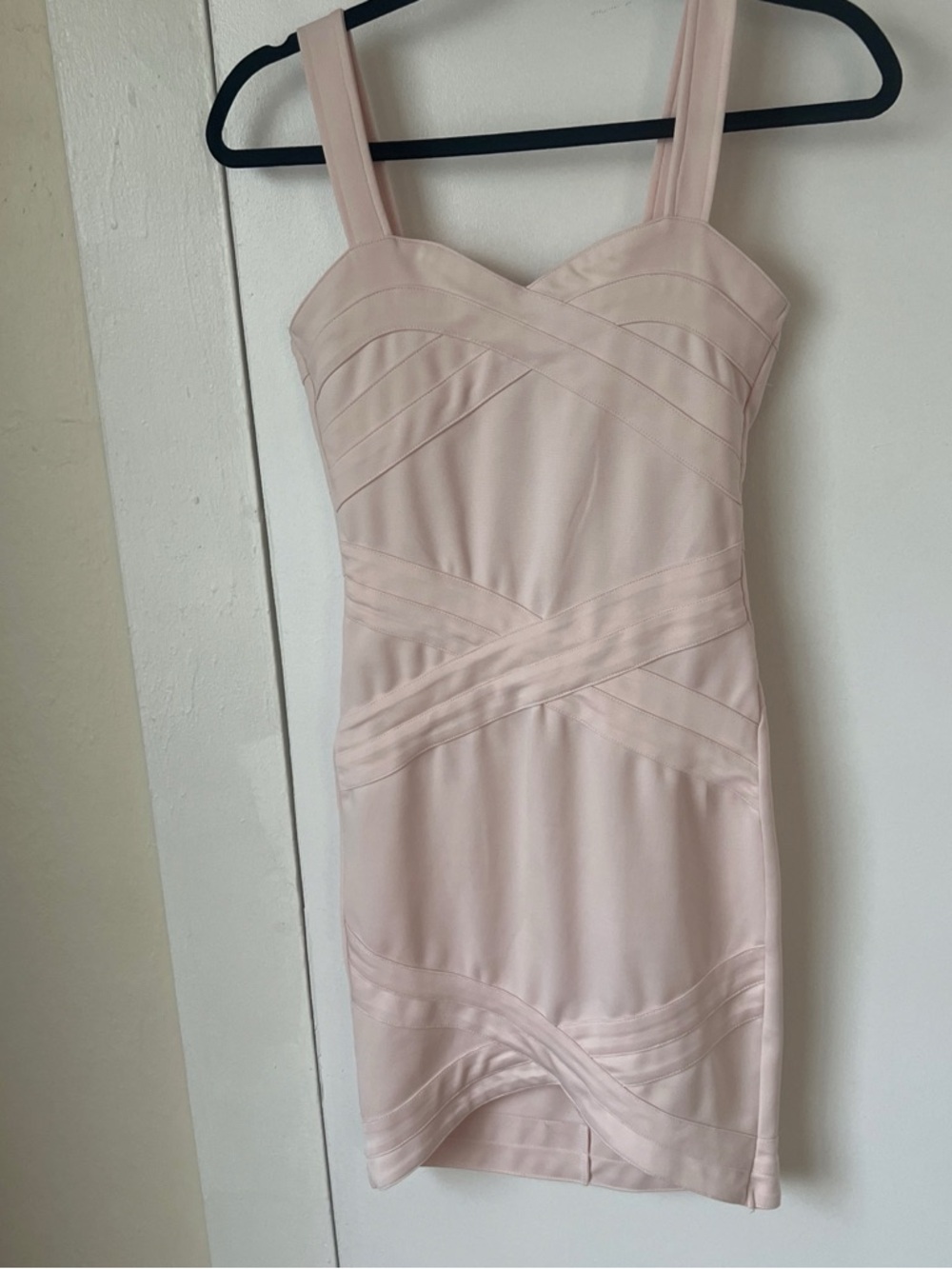 Bandage Blush Pink Bodycon Dress H&M DIVIDED
